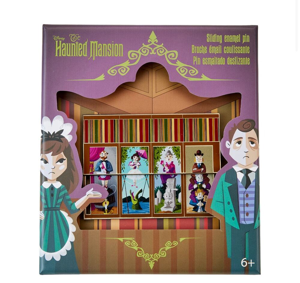 Loungefly Disney Haunted Mansion Sliding Portraits 3 Inch Pin